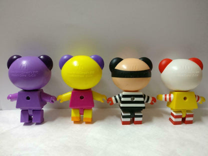 Singapore McDonald's Colourful Designs Bears Figure Toys x4 Lot F/S (FTY019) *D