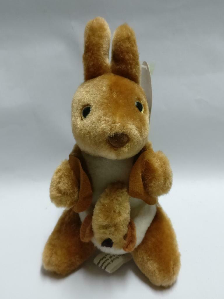 Australia Cute Kangaroo Mother & Baby Souvenir 6" Plush Soft Toy F/S (PTY131)