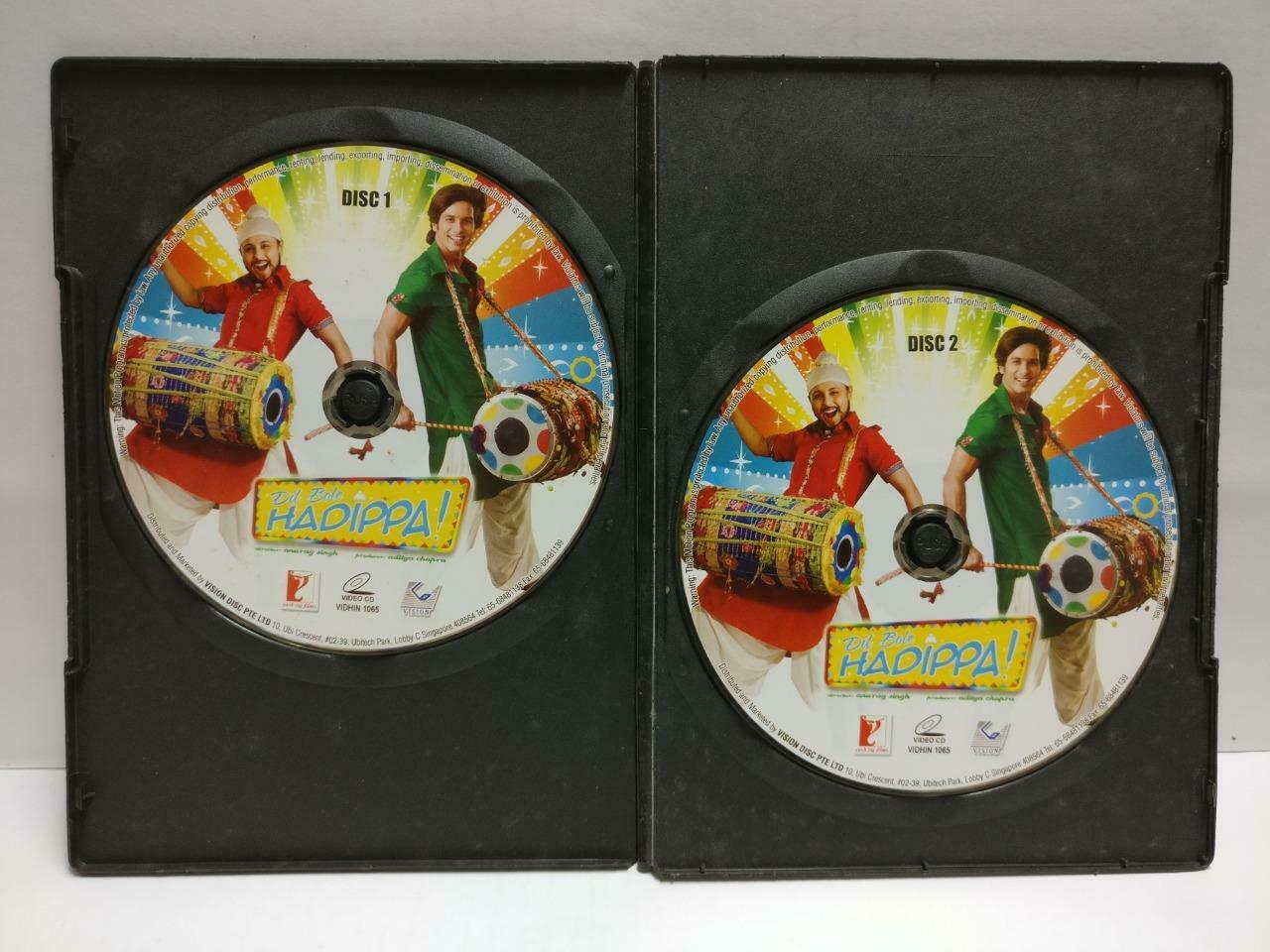 India Bollywood Movie Dil Bole Hadippa! Shahid K. Singapore Video 2x VCD CD1012