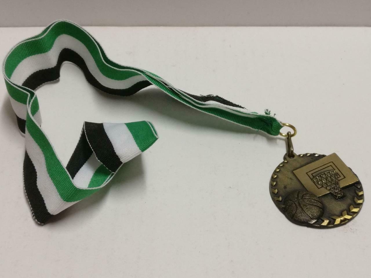 Singapore School Basketball Bronze Medal With Ribbon Strap (C087)