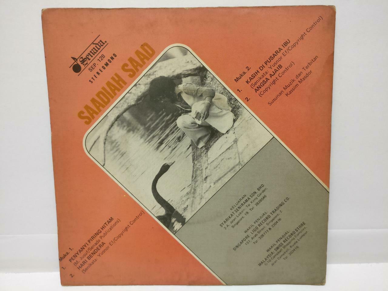 Malay Saadiah Saad & Rare Susunan Dan Terbitan Band Singapore EP 45 RPM 7" EP363