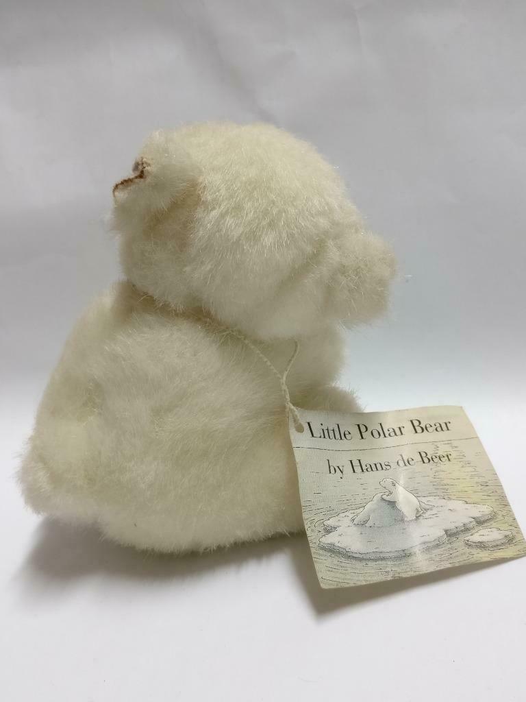 Rare Hans de Beer Little Polar Bear 1995 Mini Tag 4" Plush Soft Toy F/S (PTY133)