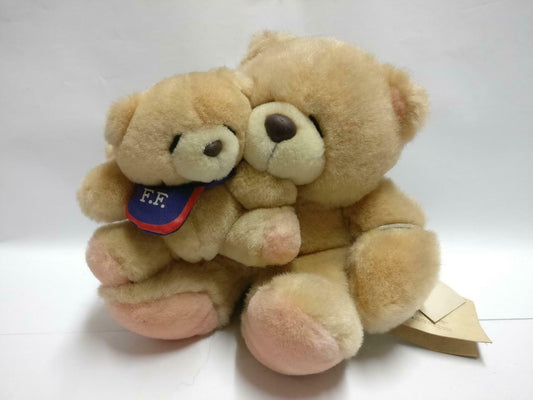 Rare Hallmark Forever Friends Bear Mother & Baby 6" Plush Soft Toy F/S (PTY097)