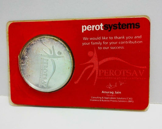 LP888 Perot Systems PEROTSAV 2008 Silver Coin Sourvenir (A660)