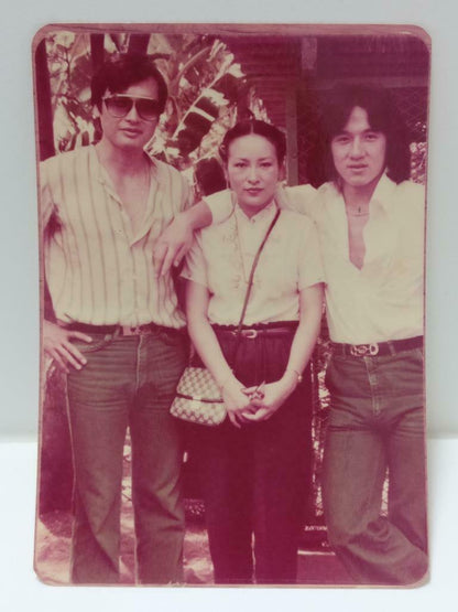 Vintage Hong Kong Actor Jackie Chan 成龍 成龙 Qín XiangLín 秦祥林 Photo F/S (P096)