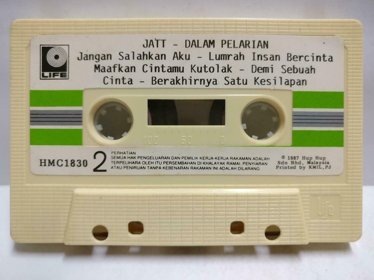 Malay Rock Jatt Dalam Pelarian 1987 Rare Life Malaysia Melayu Cassette CT729