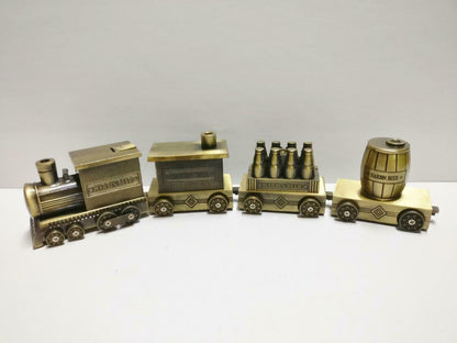 Unused Vintage China Harbin Beer Small Metal Train Set Display Box F/S (A2161)*3