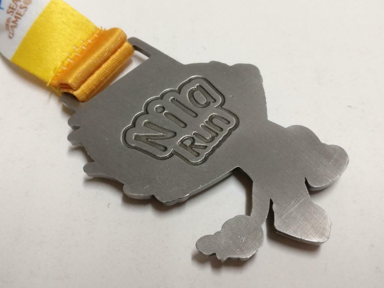 Singapore 28th Olympic SEA Games 2015 Nila Run Mascot Medal Yellow Ribbon C084