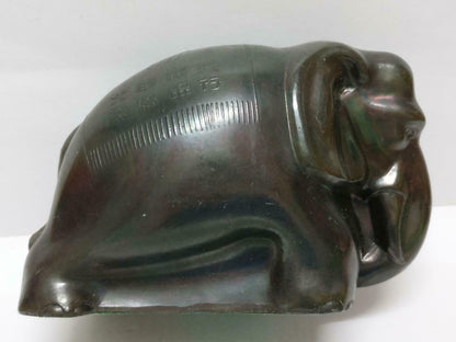Rare 70's Vintage 崇僑銀行 Singapore Chung Khiaw Bank UOB Coin Bank Elephant (A1651)