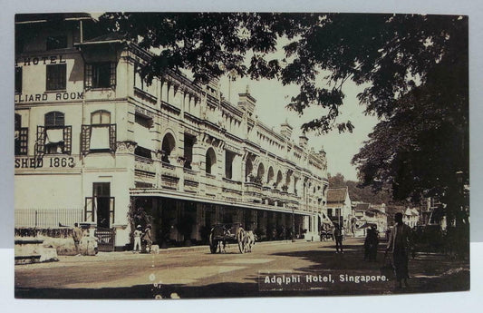 Singapore Adelphi Hotel Vintage Singapore Postcard Reprint (AC124)