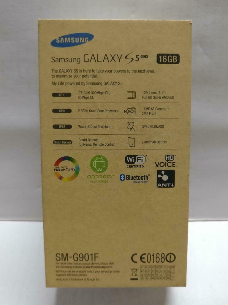 Samsung Galaxy S5 4G+ 16GB With Earpiece Brown Empty Box Only No Phone (BX071)