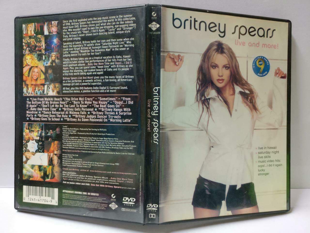 Britney Spears Live & More 2000 Collector's Series DVD (CD845)