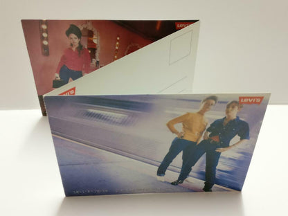 LUCKYPIGEON888 Levi's Strauss Denim Jeans Man Woman Postcard Lot Of 6 (E0479)