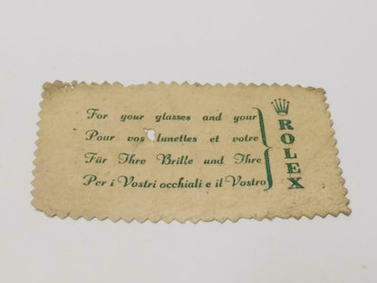 Vintage Rolex Arab Emirates Arabic Watch Cleaning Polishing Cloth F/S (A2436)