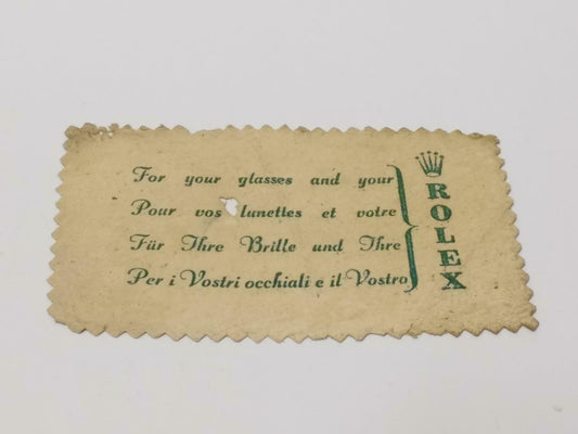 Vintage Rolex Arab Emirates Arabic Watch Cleaning Polishing Cloth F/S (A2436)