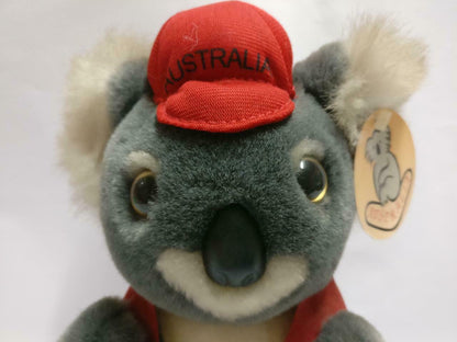 Australia Koala Bear With Cap & Jacket Souvenir 8" Plush Soft Toy F/S (PTY070)