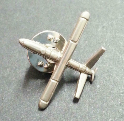 Rare Singapore Air Force Airplane Silver Tone Pin Badge F/S (A212)