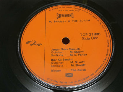 Malay M. Shariff & The Zurah Band Psych Garage Rare Malaysia 7" EP 45 RPM EP398