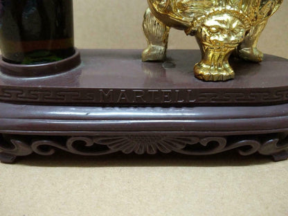 Rare Vintage Martell V.S.O.P Cognac Bottle & Chinese Dragon Stand No Box (A1392)