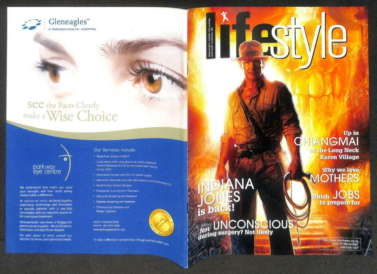 Singapore Lifestyle Magazine 2008 Harrison Ford Cover Fann Wong 范文芳 F/S M116 E