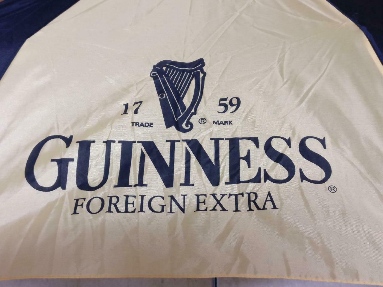 Unused Guinness Beer Black & Yellow Promo Advertising Umbrella (A2173) *2