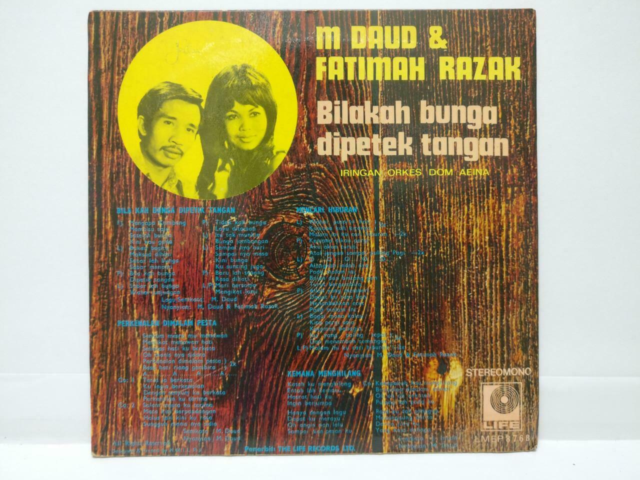 Malay M. Daud Fatimah Razak & Dom Aeina Band Psych Garage Singapore EP 7" EP397