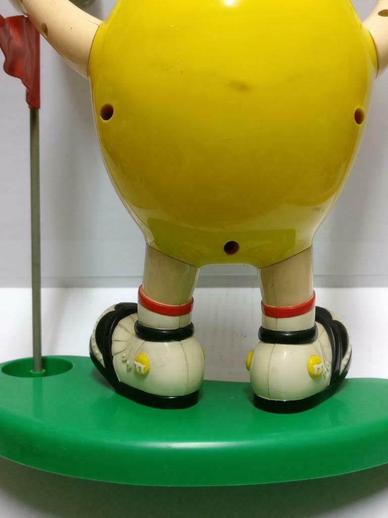 M&M's M&M Chocolate Yellow Golf Sport Red Hat Candy Dispenser No Box (A2181) *4