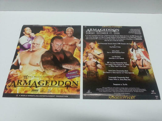 WWE WWF Wrestling RAW Armageddon 2006 Singapore Only 4x VCD Video CD OOP (A854)