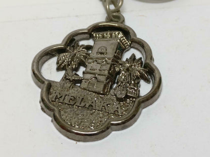 LP888 Rare Vintage Malaysia Malacca Place Of Interest Metal Keychain Keyring F/S B669