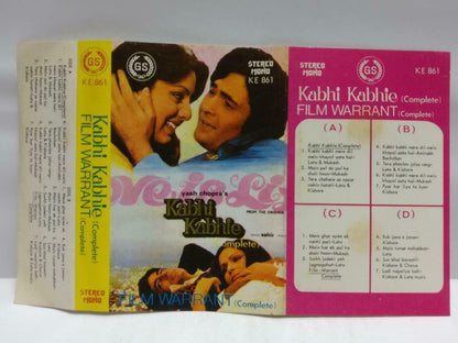 India Bollywood Hindi Movie OST Kabhi Kabhie Rare Singapore Cassette CT676