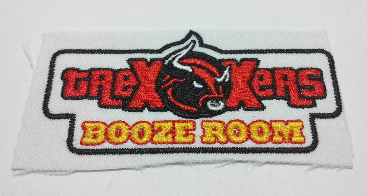 Embroidered Trexxers Booze Room Logo Iron On Patch (A986)