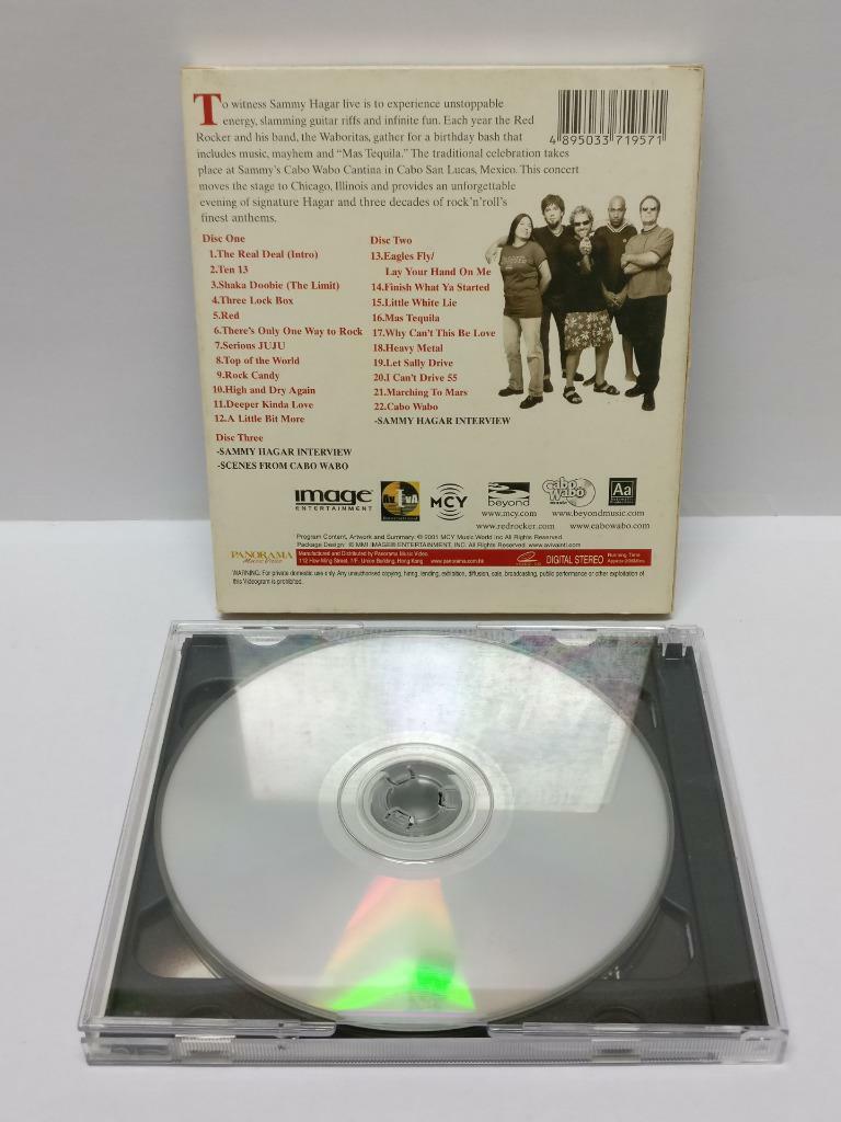 LK888 Sammy Hagar & The Waboritas 2001 Rare Hong Kong 3x VCD (10889) (CD503)