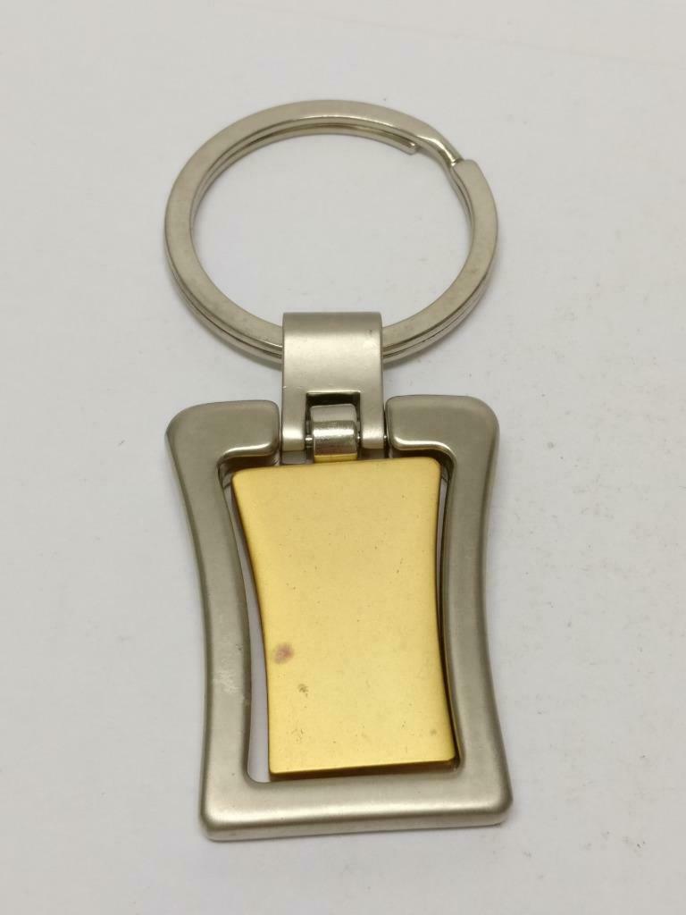 LP888 Rare Vintage Egypt Queen Gold Silver Tone Metal Keyring Keychain F/S (B789)