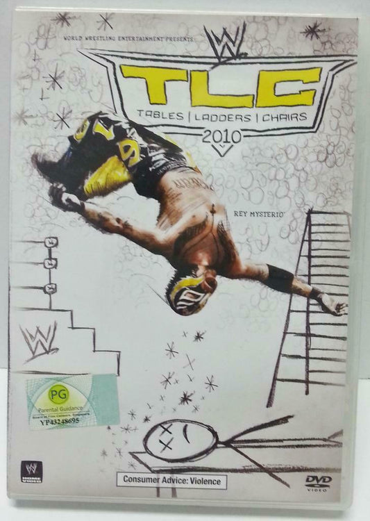 WWE WWF Wrestling Rey Mysterio TLC Tables Ladders Chairs 2010 Singapore DVD A729