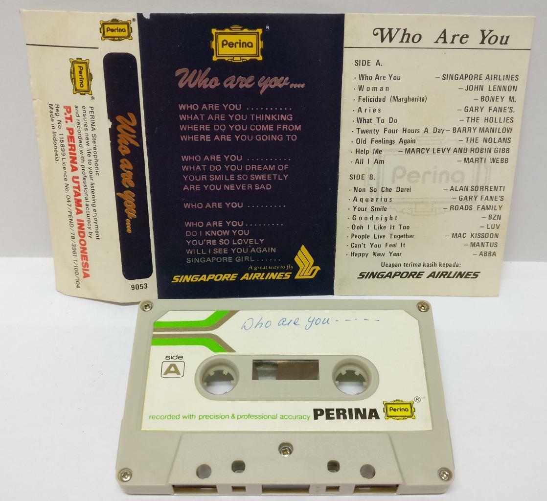 Singapore Airlines John Lennon The Hollies Indonesia Cassette (CT217)