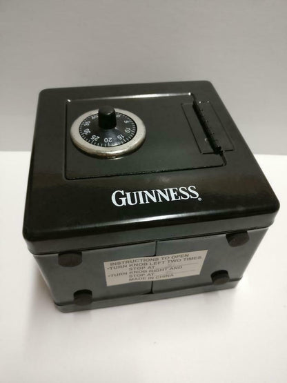Advertising Guinness Beer Black Safe Box Coin Bank Display In Box (A2163) *3