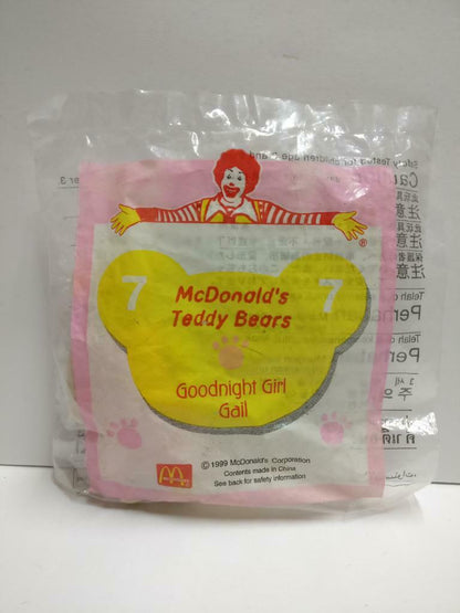 Sealed McDonald's Happy Meal Teddy Bears Girl Gail Plush Toy Malaysia F/S PTY183