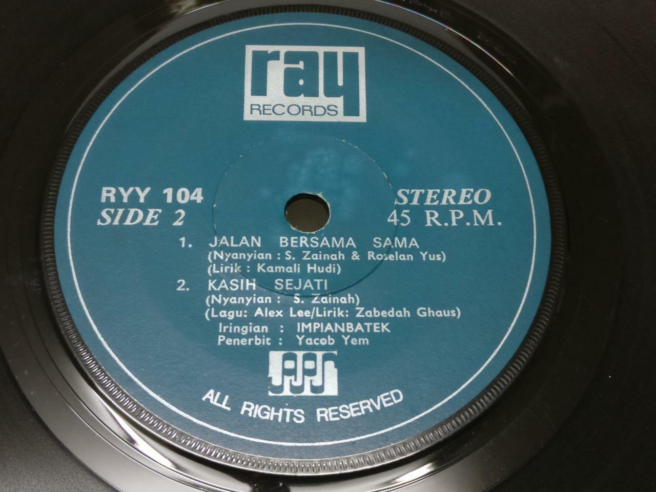 Malay S.Zainah & Roselan Yus & Impianbatek Band Marilah Berpesta 7" EP  (EP326)
