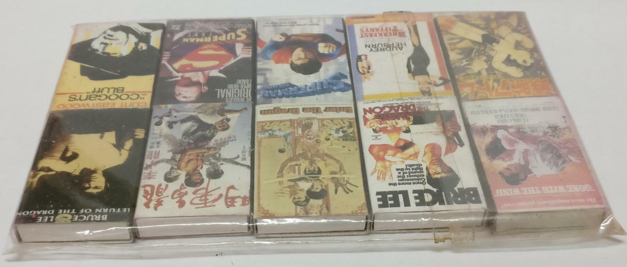 Sealed Bruce Lee Superman Clint Eastwood Asia Designs Reprint 10 Match box C2254