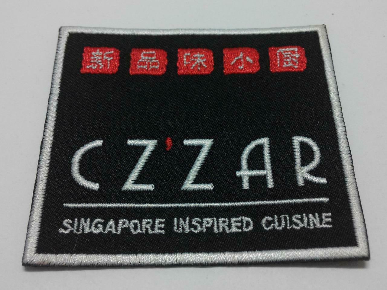 Embroidered Cz'zar Singapore Inspired Cuisine Sew On Clothes Patch (A959)