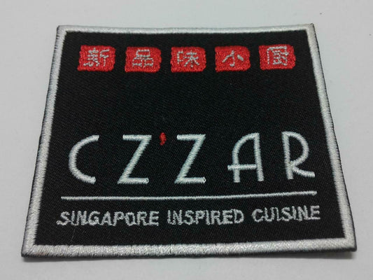 Embroidered Cz'zar Singapore Inspired Cuisine Sew On Clothes Patch (A959)