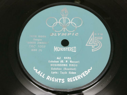 Malay Tayib Ridon & Zindegi Band Psych Garage Rare Singapore 7" EP 45 RPM EP392