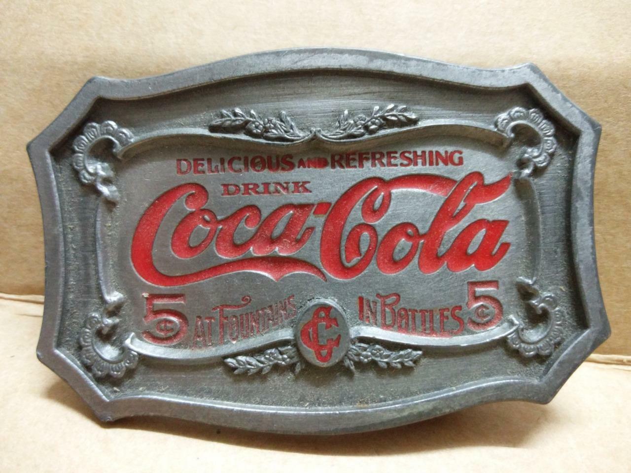 LP888 Coca Cola Coke Heavy Metal Belt Buckle Made In USA (B570)