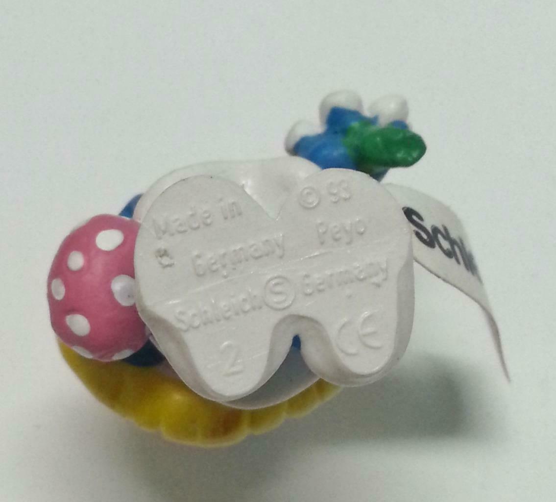 Rare Vintage Unique Smurfs Smurfette Plastic Figurine Made In Germany F/S (B106)