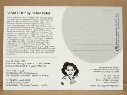 LUCKYPIGEON Fine Salt Asia Pop By Ketna Patel Ad Singapore Postcard (C2047)