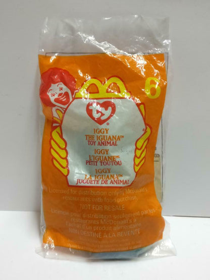 Sealed McDonald’s Happy Meal TY Iggy The Iguana 1999 Plush Soft Toy F/S (PTY201)