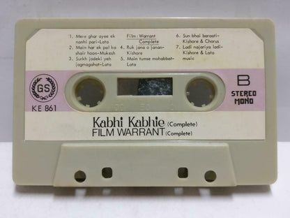India Bollywood Hindi Movie OST Kabhi Kabhie Rare Singapore Cassette CT676