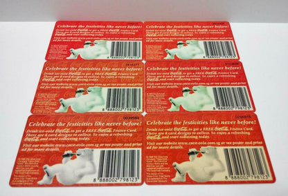 Vintage Singapore Phone Cards x10 Coca-Cola Christmas New Year 2000 F/S (A437)