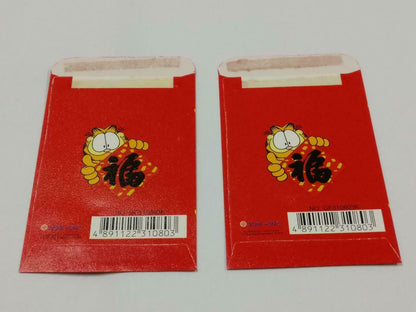 2 pcs Chinese New Year Red Packet Cartoon Cat Garfield Money Envelope (C2097)