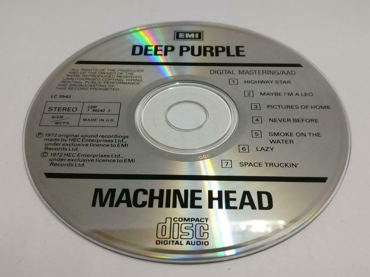 Deep Purple Machine Head 1972 UK English CD (CDS185)